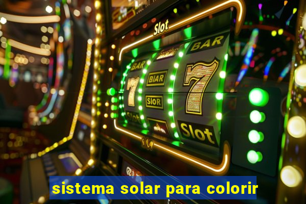 sistema solar para colorir